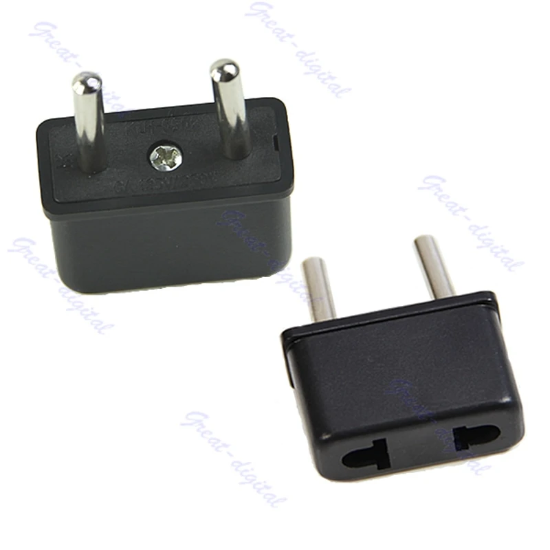 

US To EU Europe 220v Standard Ac Power Plug Adapter Outlet Travel Converter