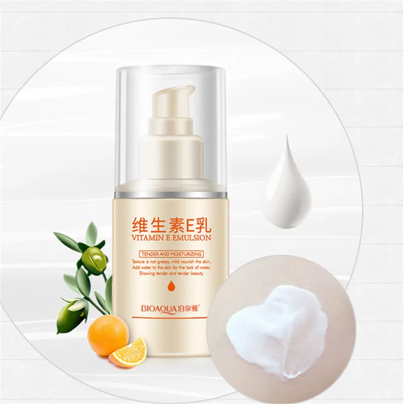 

BIOAQUA Vitamin E Emulsion Milk Moisturizing Clears Gentle Nourishing Body Lotion Face Cream Skin Care