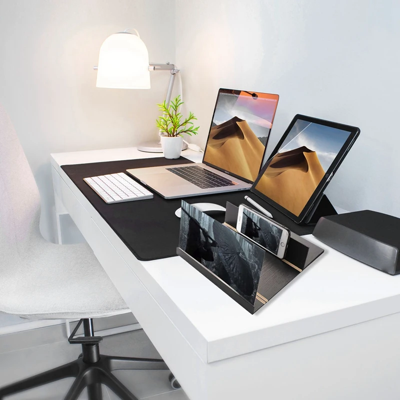 12 дюймов складной 3D HD Sn усилитель с черная деревянная оправа защита от излучения