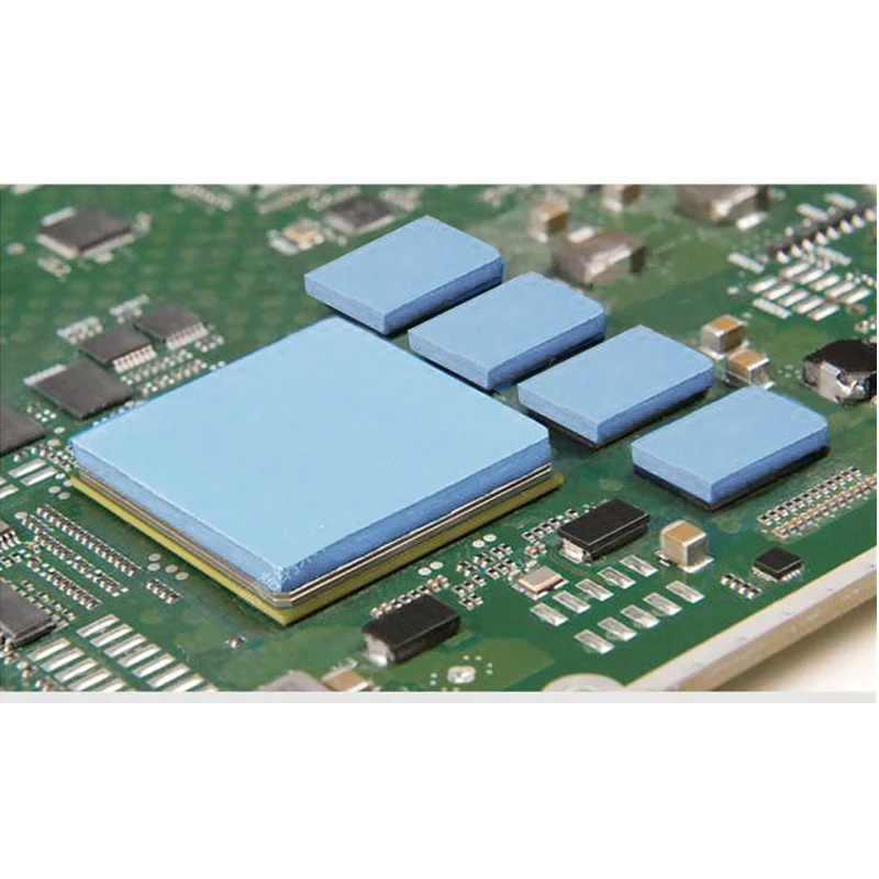 1 шт. 100 мм x 100 мм x 0,5 мм GPU Northbridge IC светодиодный чипсет теплоотвод охлаждающая проводящая силиконовая термопрокладка, 100x100x0,5 мм w/3,2 W/M-K