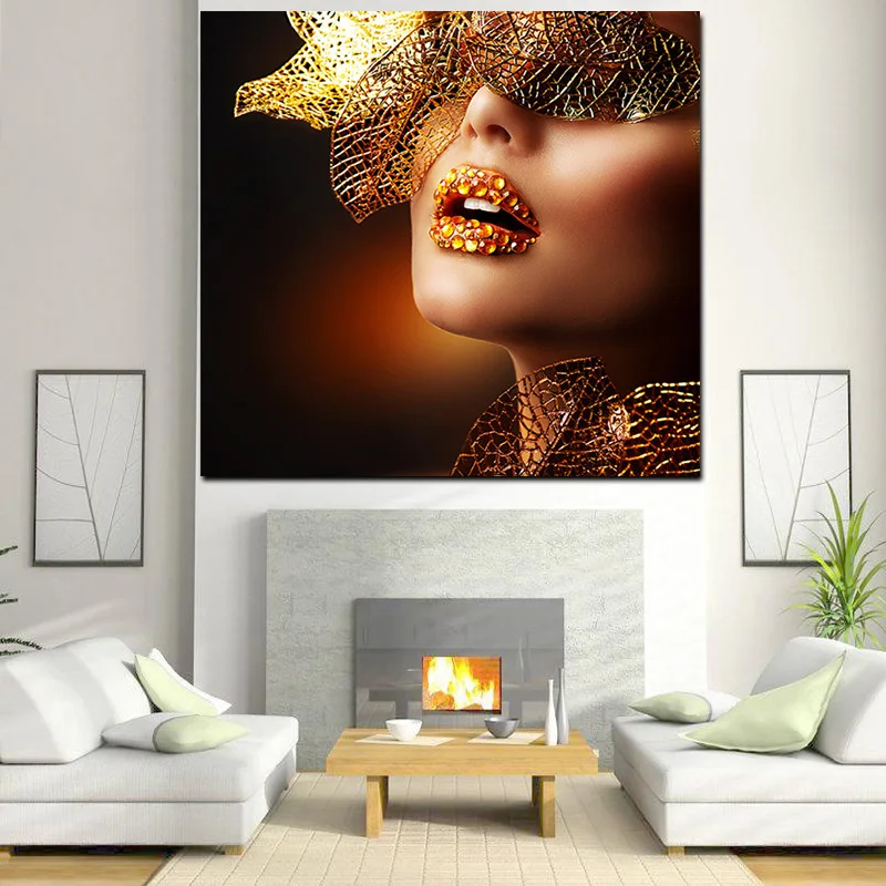 Скандинавские современные сусальное золото губ Модные женские привлекательные