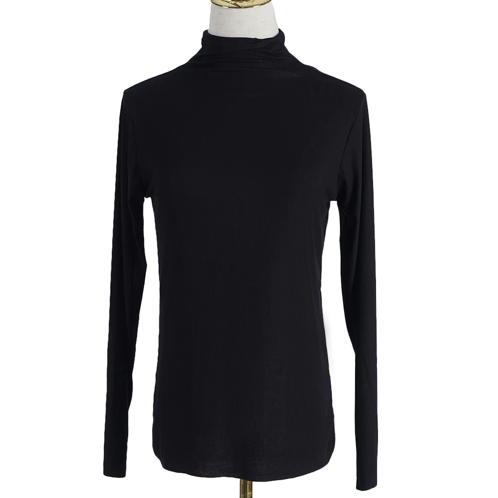 Модная мусульманская женская рубашка с длинным рукавом и высоким воротником