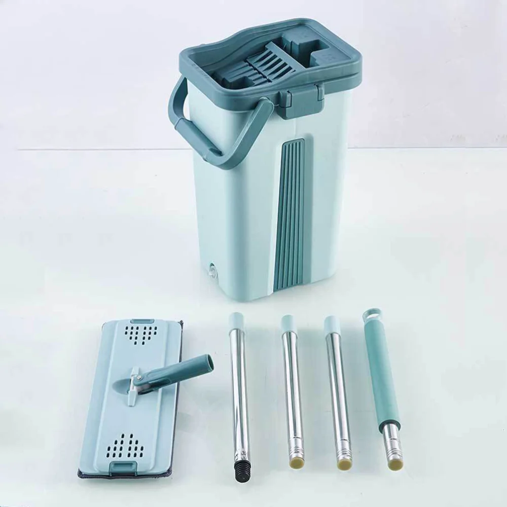 

1 Set of Mop Bucket Cleaning Microfiber Mop Bucket Non-wash Mop Dust Mop