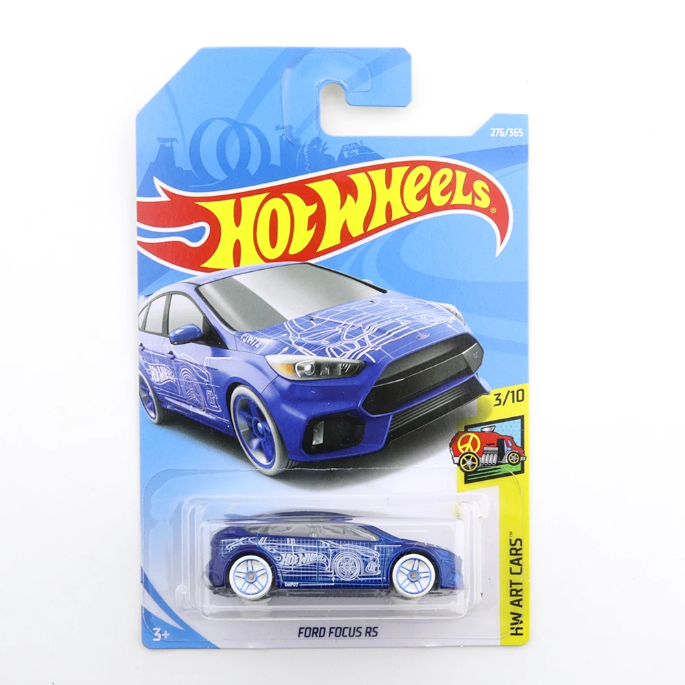 2018 FORD FOCUS RS оригинальные Hot Wheels Mini Alloy Coupe 1/64 металлическая литая модель автомобиля