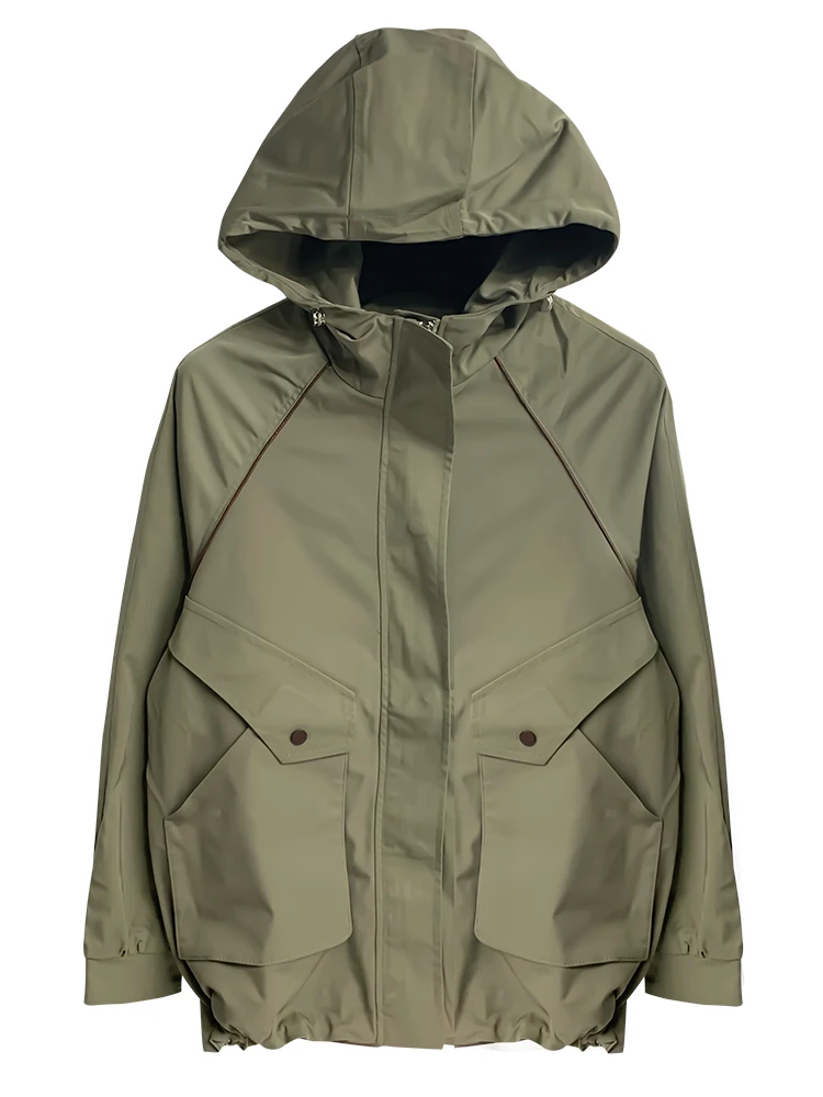 

Trench Coat Women 2021 Spring New Mid-Length Loose Solid Color British Style Overalls Small Thin Fashion Top