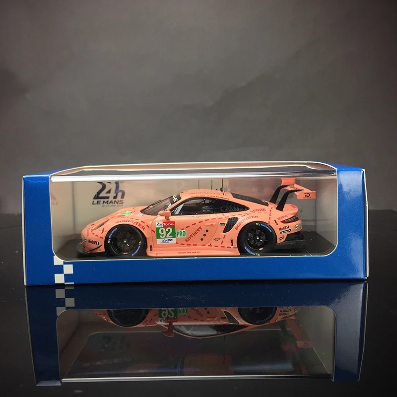 Ограниченная партия 1/43 супер автомобиль 911 RSR розовая свинья модель Le Mans домашний