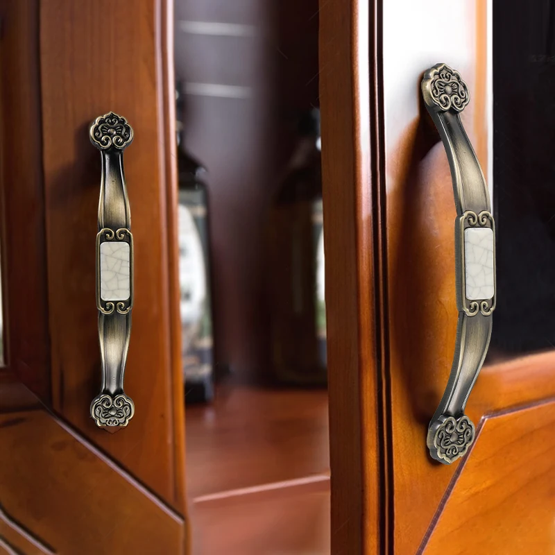 Дверные ручки новинка дверная ручка в китайском стиле для шкафа хромированная