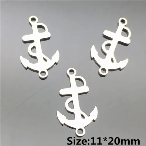 o-anchor 10pcs SS LJJAGLL металлического сплава 10/20 шт./лот Винтаж микс ювелирные соединители для Diy браслет бижутерия ручной работы талисманы изготовления ювелирных изделий ALJQ018 - Цвет: o-anchor 10pcs SS