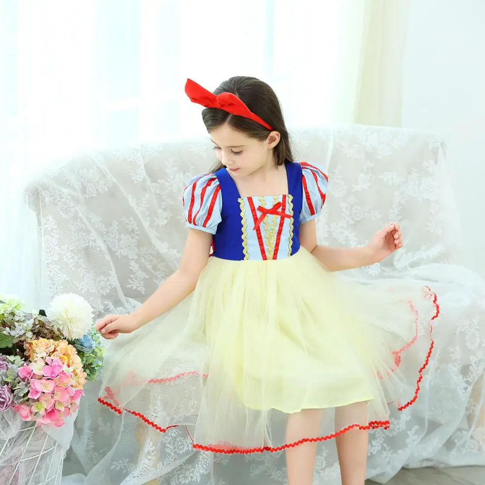Детский костюм Белоснежки для девочек вечернее платье Хэллоуина принцессы
