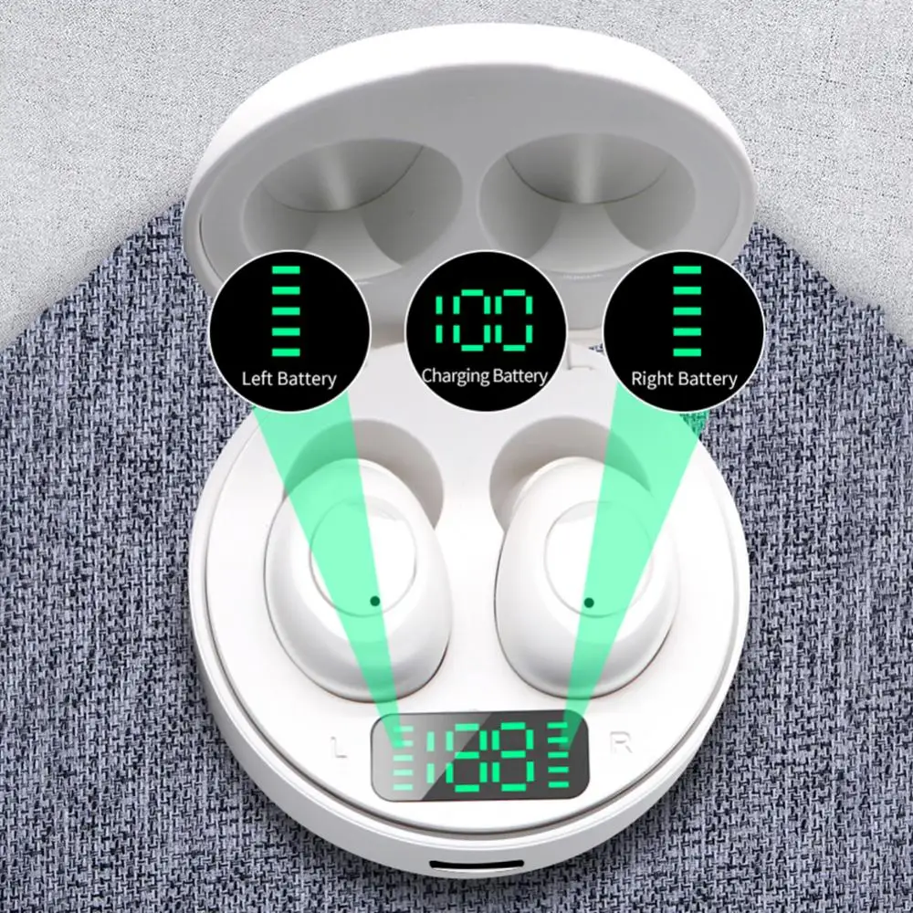 J1 Водонепроницаемый Bluetooth 5 0 гарнитура с светодиодный Дисплей зарядным