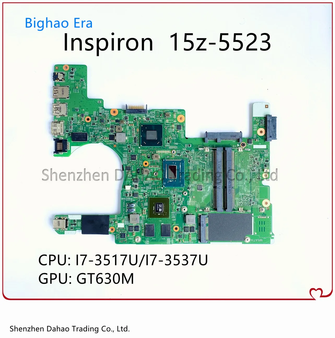 

Для DELL Inspiron 5523 15z-5523 материнская плата портативного компьютера с i7-3517U/3537U Процессор GT630M GPU DMB50 11307-1 плата CN-0GNR2R 05R0CD