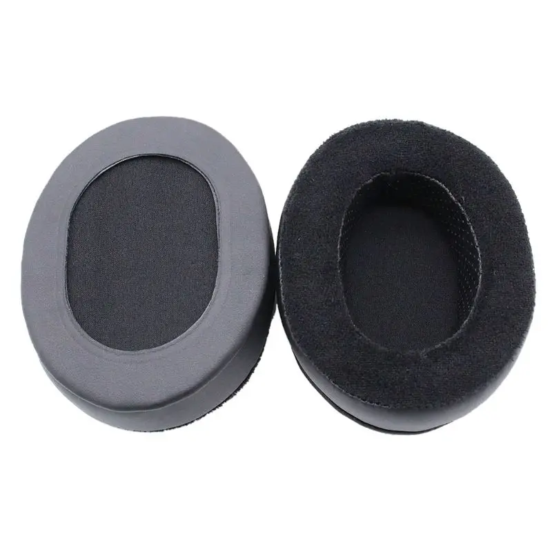 

Memory Foam Earpad - Black PU/Velour - Suitable For Large Over The Ear Headphone