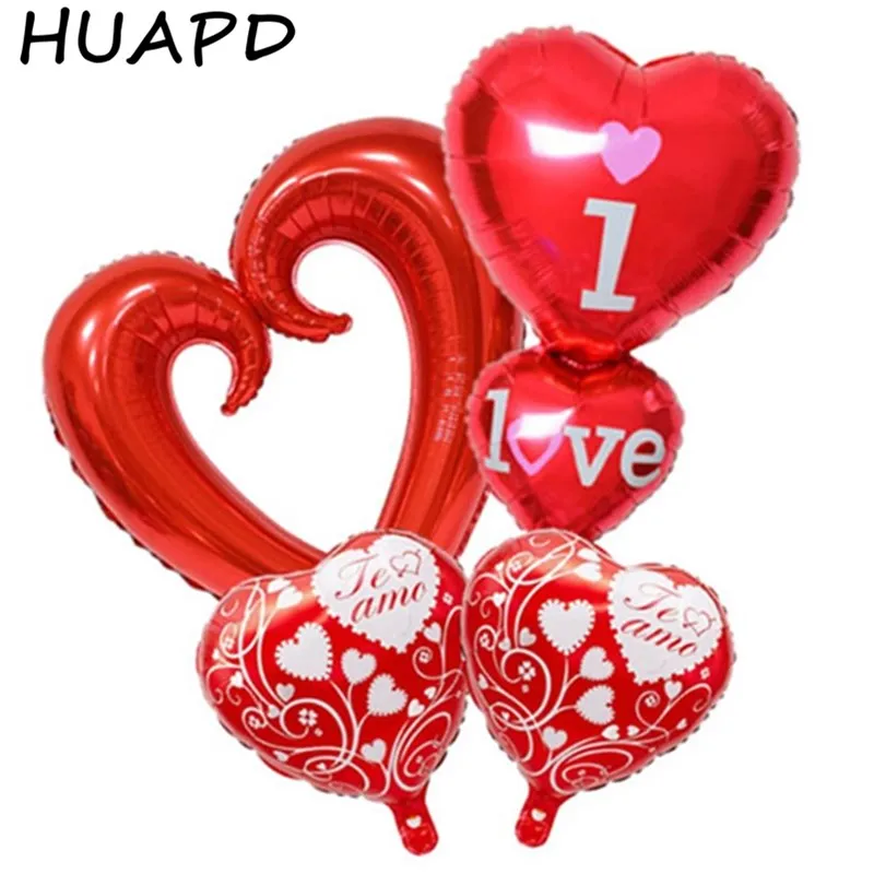 Испанские воздушные шары из фольги Te A Mo вечерние на День святого Валентина с