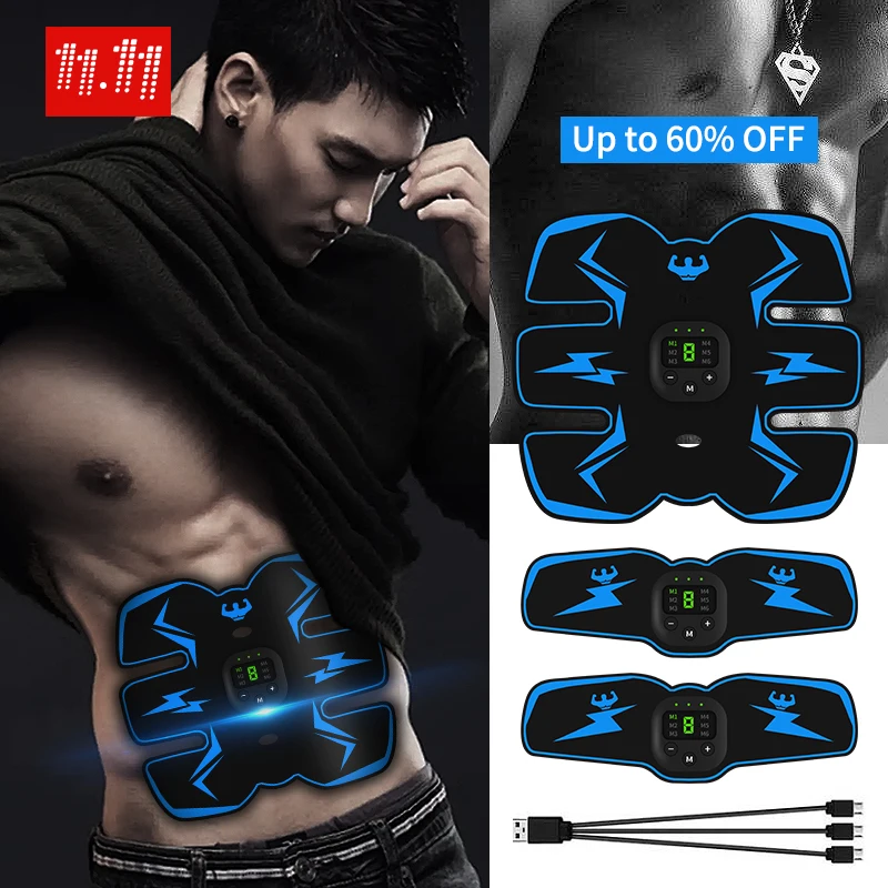 Перезаряжаемый мышечный массажер стимулятор мышц тренажер для тела талии и
