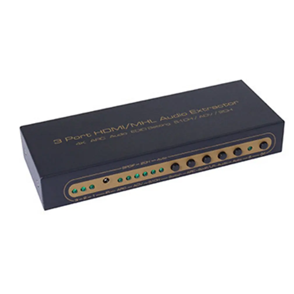 

3x1 Switch for RCA Optical TOSLINK SPDIF L / R Audio Converter 5.1 Support 4k 3D ARC Splitter HDMI-compatible Audio Extractor