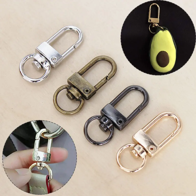 

1pcs Metal Detachable Snap Hook Trigger Clips Buckles for Leather Strap/ Belt Keychain Webbing Pet Leash Hooks DIY Bag Parts