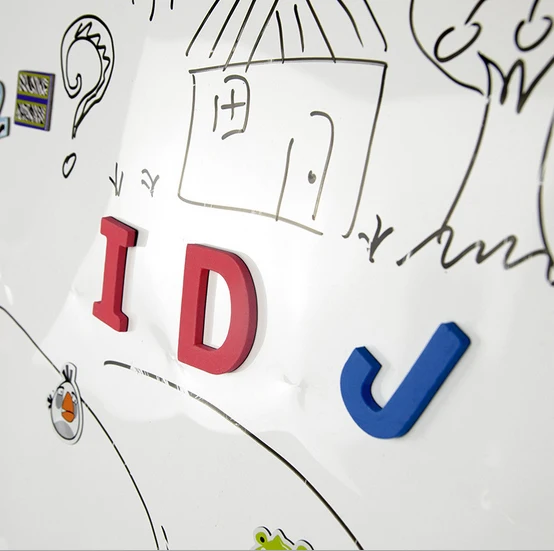 Гибкая мягкая детская белая доска 60*45 см не магнитные листы портативная