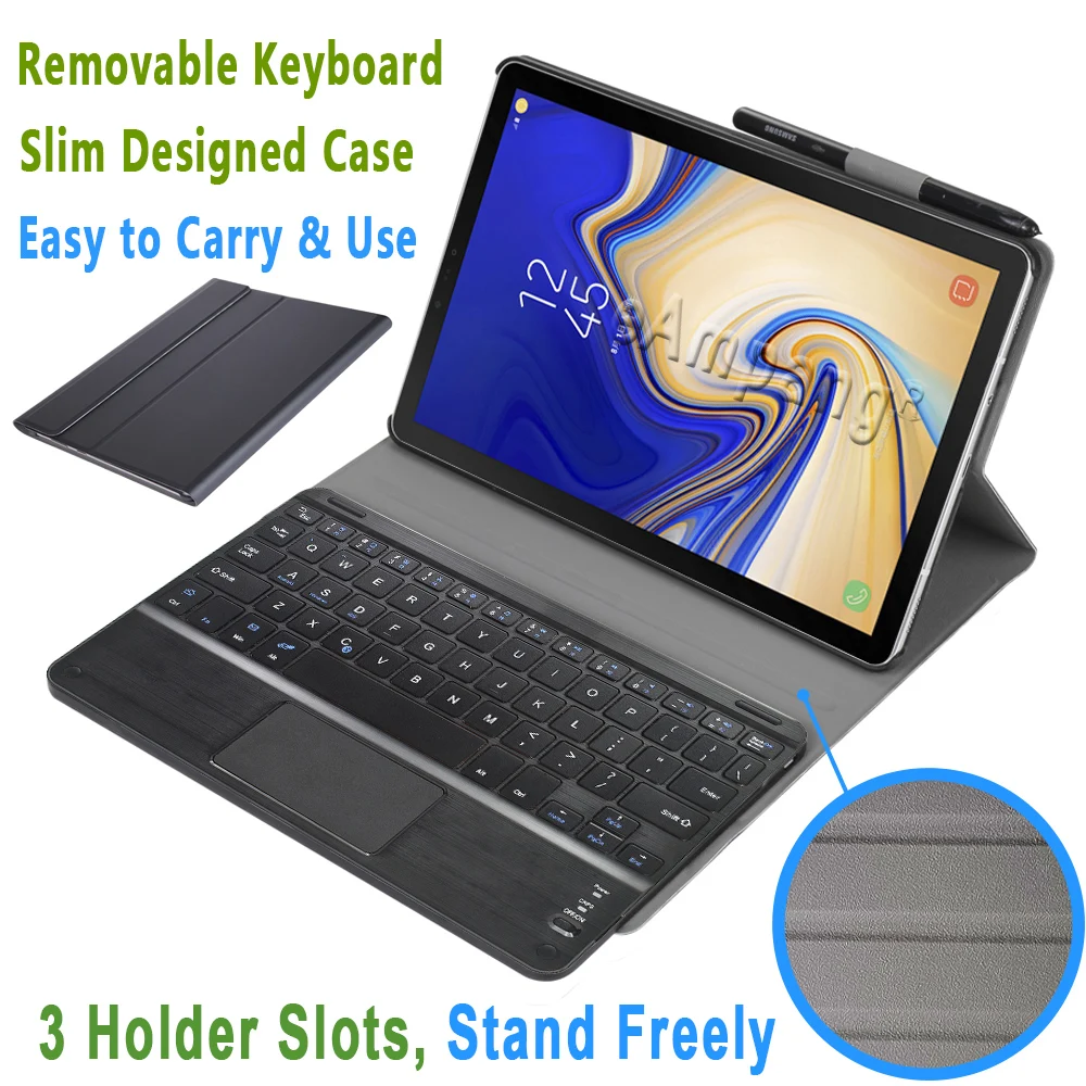 Чехол с клавиатурой для Samsung Galaxy Tab S7 Plus 11 12 4 S4 S5e 10 5 S6 Lite русской испанской