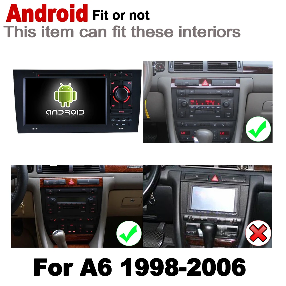 Автомобильный DVD плеер IPS Android GPS для Audi A6 4B 4F 1998 ~ 2006 MMI HD сенсорный экран навигация