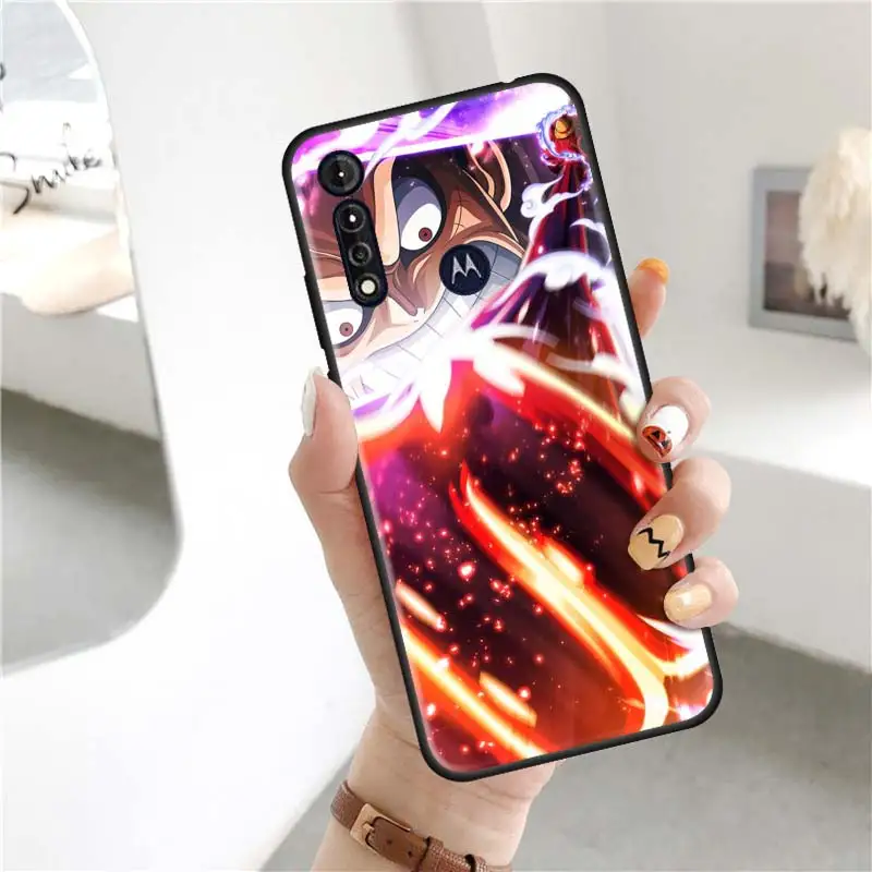 

Capa for Motorola Moto G8 Power Lite G9 Play One Fusion Plus Edge S6s Stylus Silicone Coque Phone Case Luffy Anime One Piece
