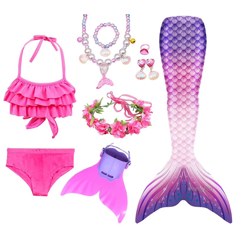 Женский костюм Русалочки купальный с моноластами для девочек платье плявечерние