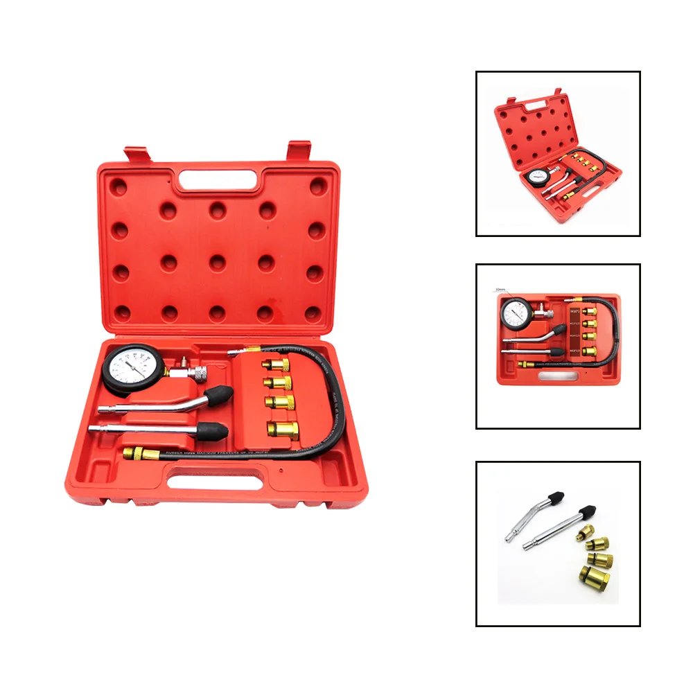 Новый портативный тестер компрессии автомобильных мотоциклов бензиновых
