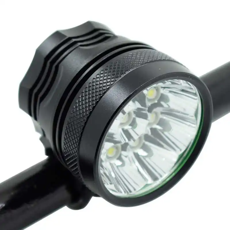 black only light 18000 люмен 9* T6 светодиодный велосипедный передний светильник, головной светильник, 3 режима, велосипедный фонарь, водонепроницаемый велосипедный светильник s+ 18650, батарейный блок+ зарядное устройство - Цвет: black only light