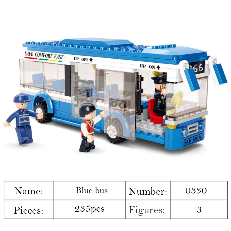 New hot sale City Town Bus Station Star Tour School doouble london Building Blocks Car bus Model Toys for Children blocks | Игрушки и