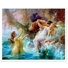 DIY картина маслом по номерам для взрослых и детей, Обнаженная девушка фея холст Наборы ручная роспись художественная фотография домашнего декора стены подарок