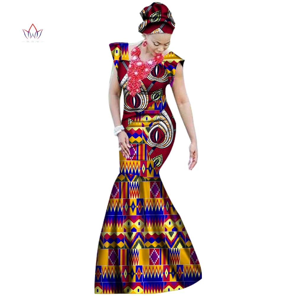 2017 Лето африканских Платья Для Женщин Дашики африканском стиле печати пят