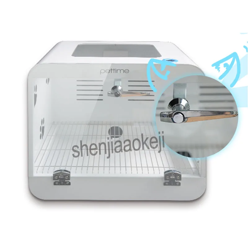 

New type automatic pet drying box tempered glass + acrylic plate type small pet hair dryer intelligent temperature display dryer