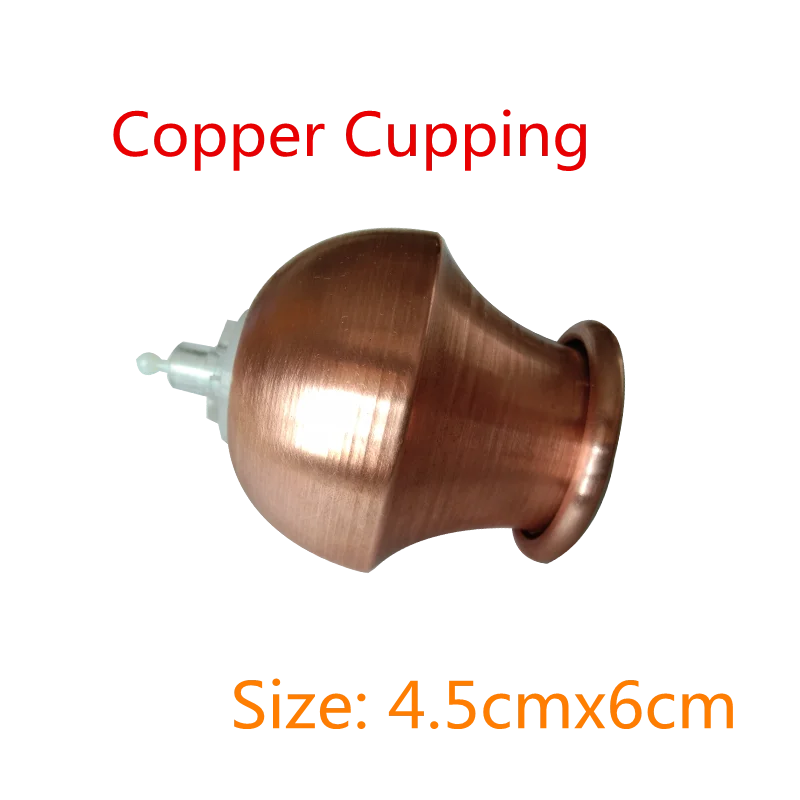 

4.5cmx6cm Red Copper Chinese Medical Vacuum Body Massager Acupunture Vacuum Cupping Portable Massage Therapy Cupping