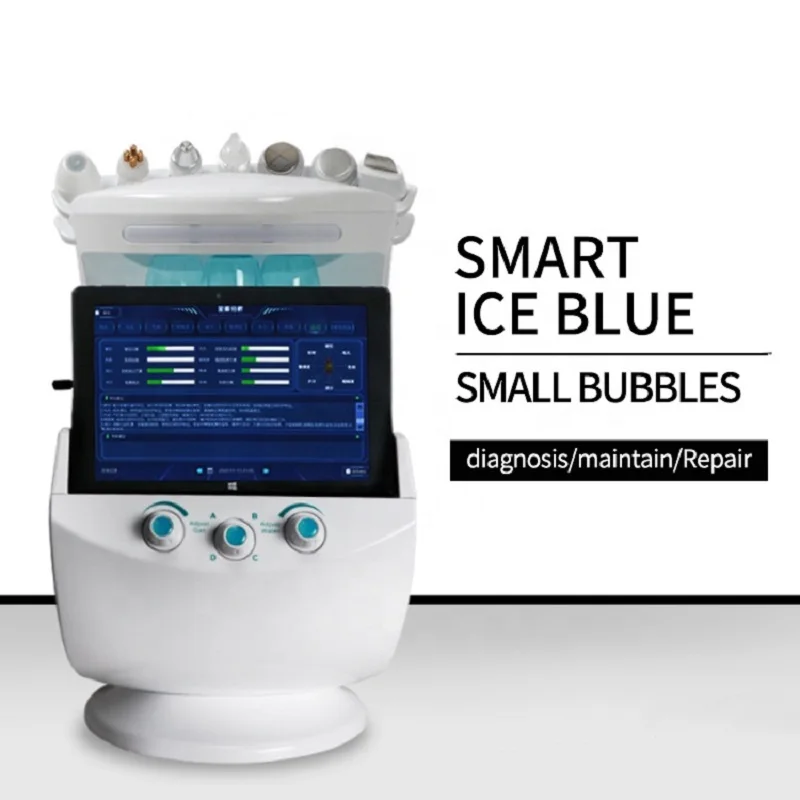 

Amart Ice Blue 7 in 1 Hydra Water Dermabrasion Peel Hydro Facial Skin Management System Beauty Detector