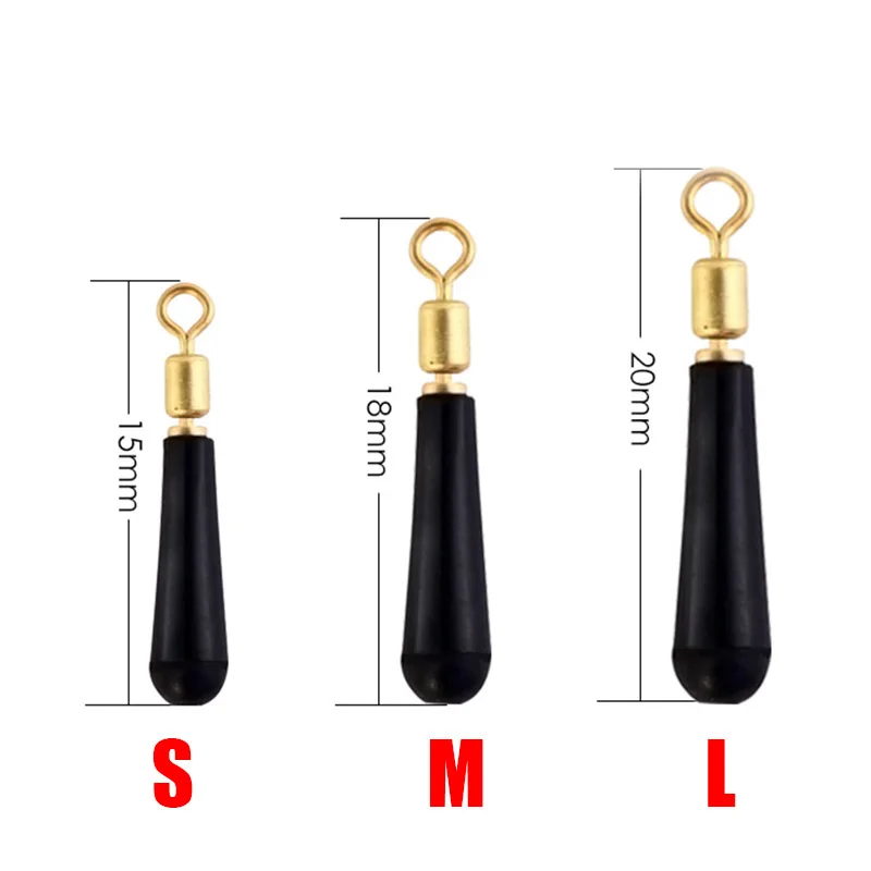 10pcs/lot Drift Fishing Floats Seat Copper Head Rubber Bobber For Led Fishing Float Rotation Buoy Seat Accessories