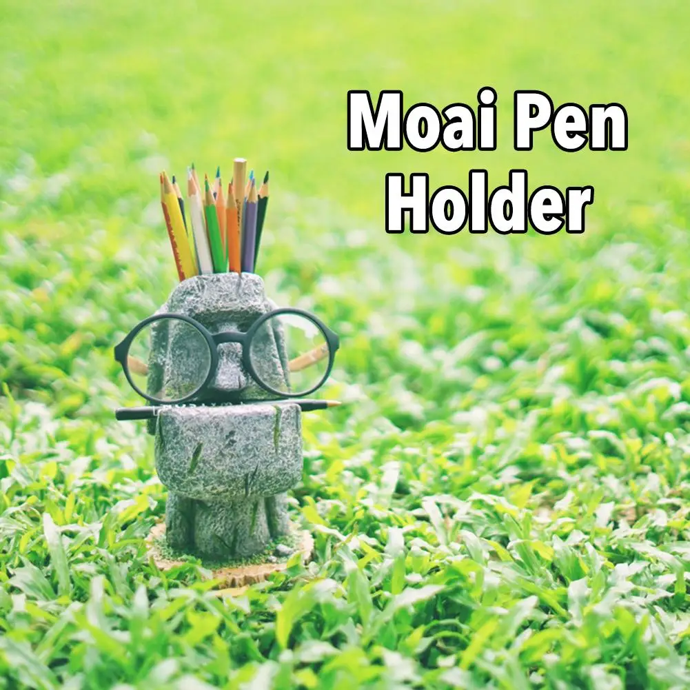 Пасхальный остров Moai держатель для ручек карандаш цветочный горшок офиса