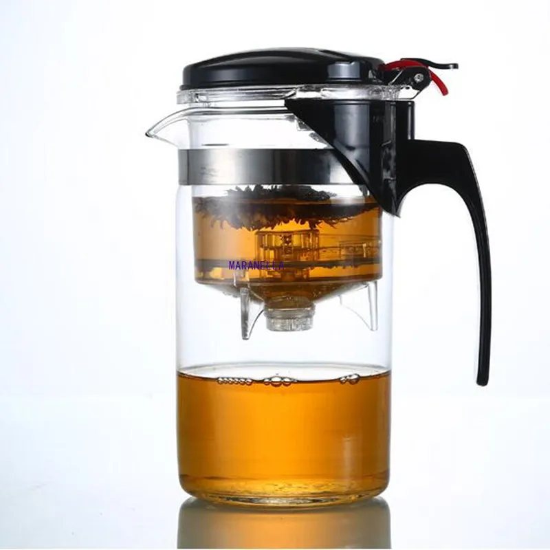 

2020 New Hot Heat Resistant Glass Teapot Chinese Tea Set Puer Kettle Coffee Glass Maker Convenient Office Tea Pot With filter