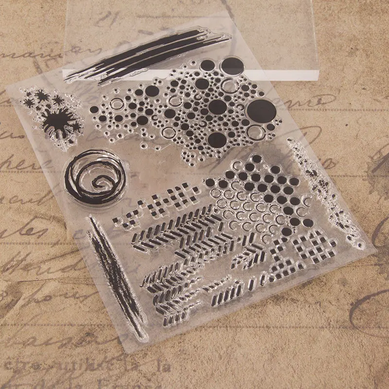 Круглая точка прозрачная печать DIY Скрапбукинг изготовление открыток прозрачный