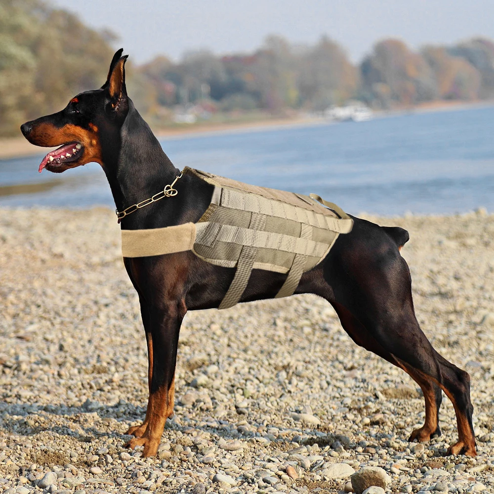 Шлейка для собак K9 Военная Тактическая нейлоновый жилет регулируемый поводок