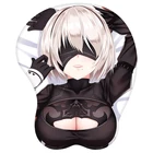3D коврик для мыши с аниме-играми NieR:Automata 2B, привлекательный бюст, мягкий 3D коврик для мыши на груди, коврик, подставка для запястья