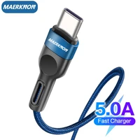 5a usb c type c cable quick charge 3 0 for samsung galaxy s20 m20 m10 s10 s9 redmi note 7 mobile phone nylon type c data cord