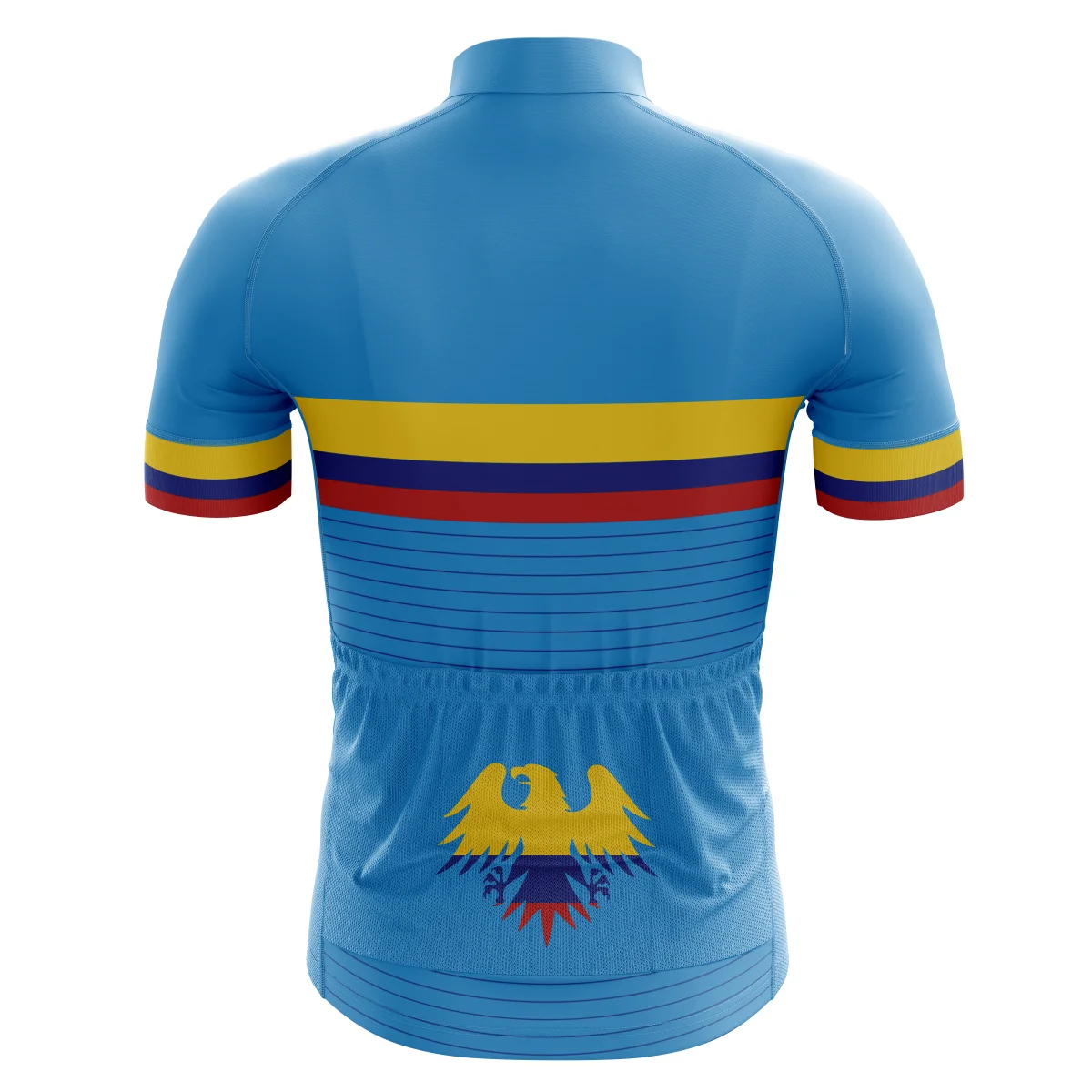 

HIRBGOD Blue Line for Colombian Men's Mycling Jersey Short-Sleeved Outdoor Sports Bike Shirt Summer Quick-Drying Top,TYZ531-01