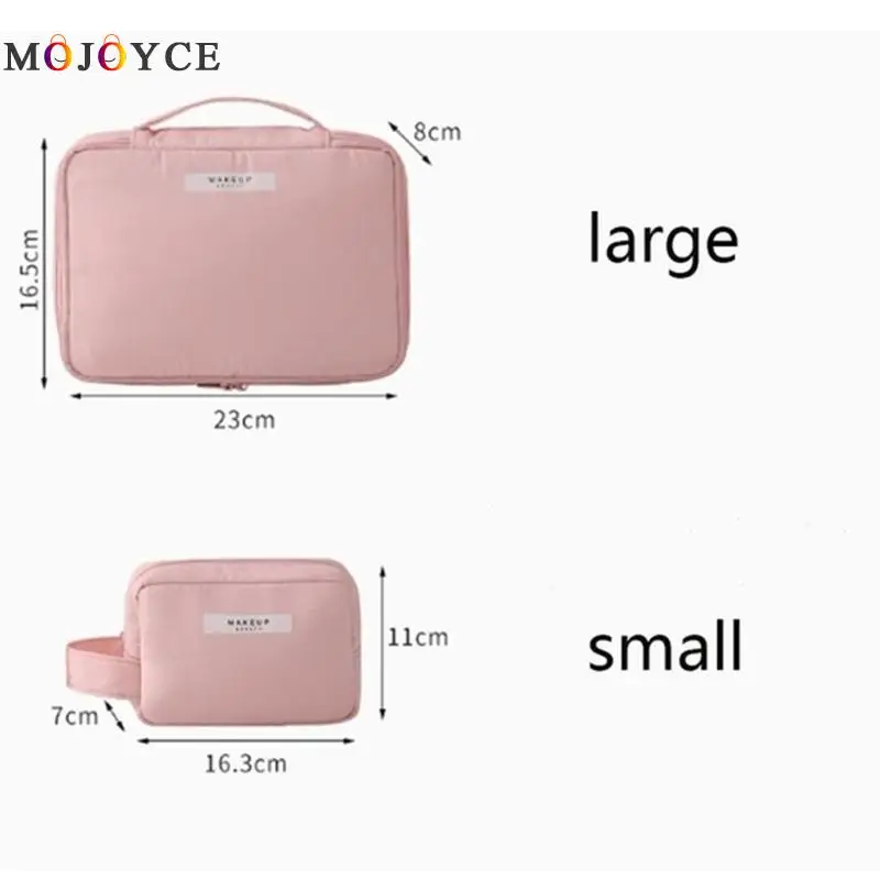 

Candy Color Cosmetic Bags Women Travel Zipper Makeup Case Wash Storage Clutch Casual Pouch Women Cosmetic Case