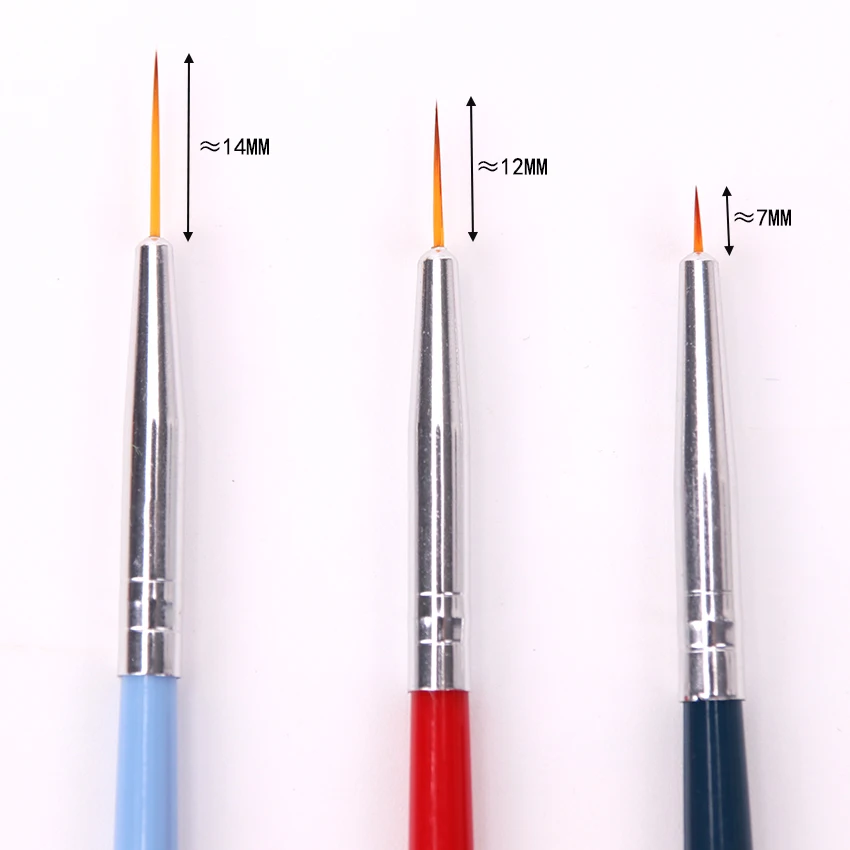 3 шт./компл. новинка кисть для ногтей художественная линия ручка рисования 3D