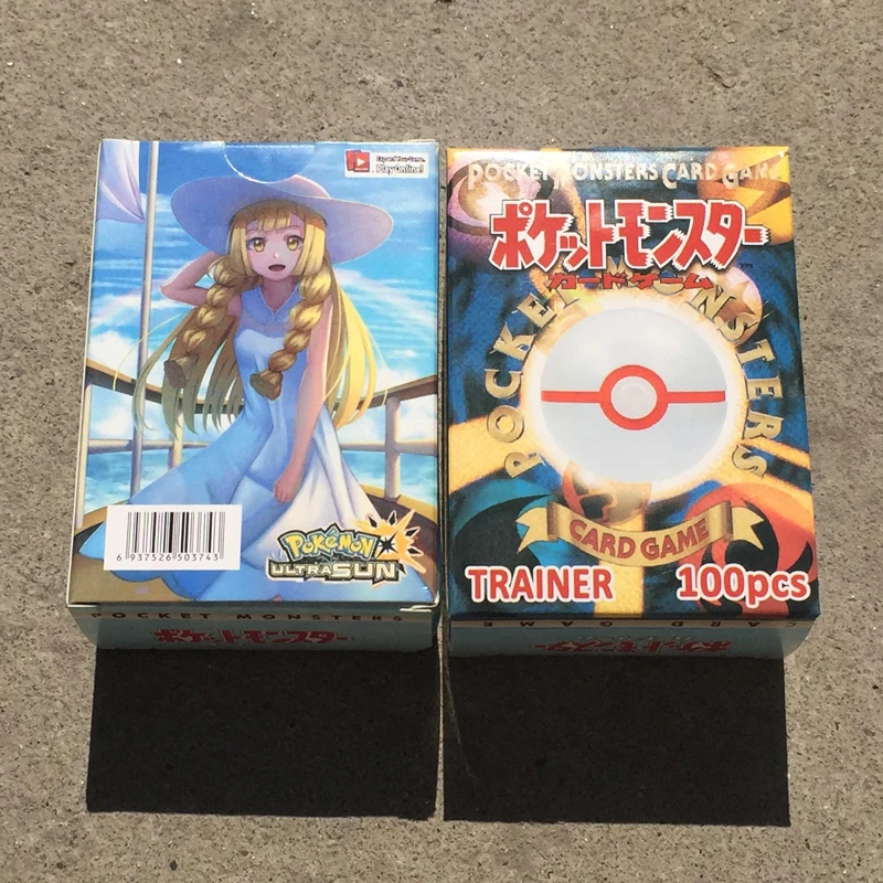100 шт./кор. Pokemon флэш-карты PTCG боевые карты не повторяет 92 шт. тренер и 8 карточки для