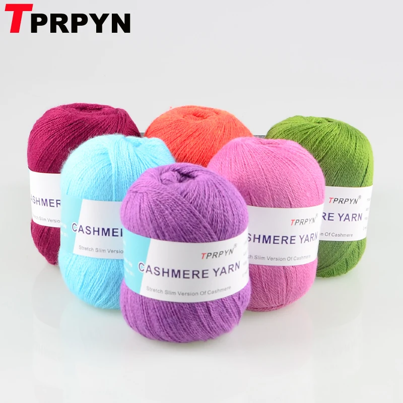 TPRPYN 1 шт. = 50 г 500 м мягкая кашемировая пряжа акриловая шерстяная для ручного