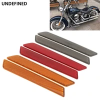 motorcycle reflectors safety warning saddlebag latch cover reflector sticker for harley sportster xl touring flh dyna 2014 up