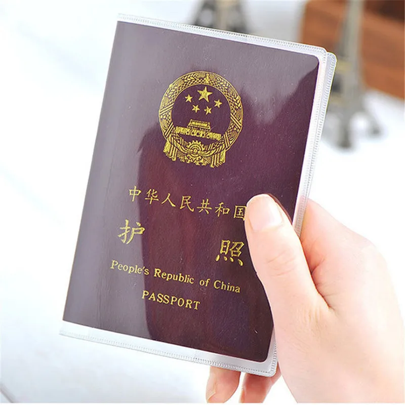 

Waterproof Travel Dirt Passport Holder Cover Wallet Transparent PVC ID Card Holders Business Credit Card Holder Case Pouch