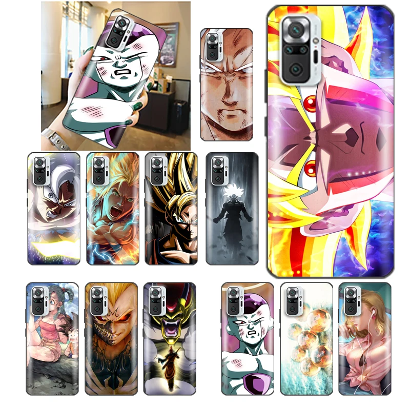 

Ball Anime Goku Dragons Phone Case For Redmi Note 10 10X 10T Pro 4G 5G Designer Anime Waterproof Ultra Thin Cute Shell