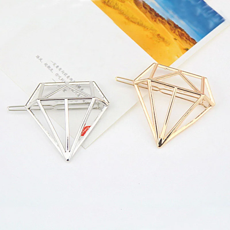 1 шт. новые женские заколки для волос полые из сплава с бриллиантами украшения