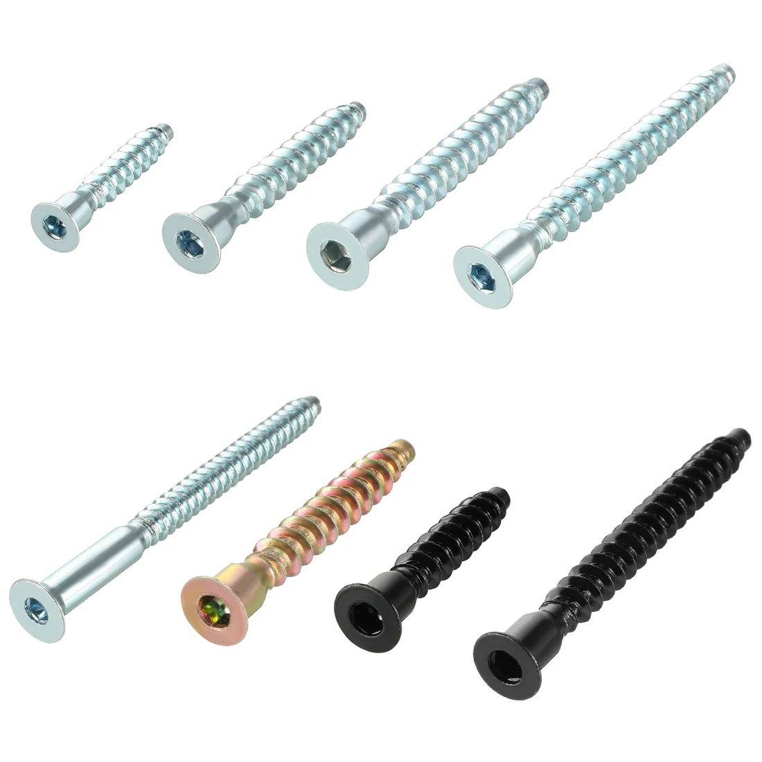 Uxcell 20 шт. мебель подтвержденная винтовая Шестигранная головка порошкового